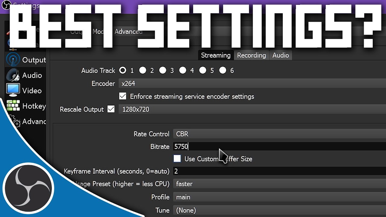 Best obs settings for streaming with bad internet
